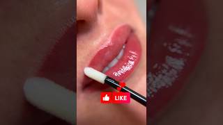 Lip blush with gloss Permanent makeup [upl. by Sutherland]