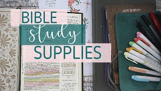 Favorite Bible Study Supplies and Resources  How I Study My Bible [upl. by Cammi471]