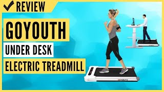 Goyouth 2 in 1 Under Desk Electric Treadmill Motorized Exercise Machine Review [upl. by Patnode410]