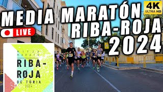 🏃MEDIA MARATÓN RIBARROJA 2024 CLASIFICACIÓN DESDE DENTRO DEL RECORRIDO 🔴LIVE  RETRANSMISIÓN [upl. by Herald]