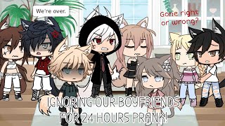 Ignoring our boyfriends for 24 hours prank  PrankChallenge  Gacha life [upl. by Bordiuk247]