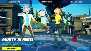 RICK AND MORTY Play Fortnite SEASON 7 [upl. by Edasalof]