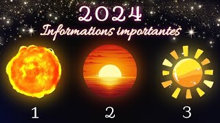 Informations importantes pour votre année 2024 🎉 Guidance intemporelle à 3 choix 🌞 [upl. by Nosral396]