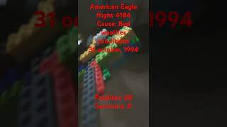 American Eagle flight 4184  Lego plane crash animation [upl. by Alleirbag843]