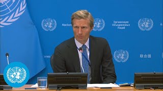 Humanitarian situation in Gaza  World Food Programme  Press Conference  United Nations [upl. by Yesmar83]