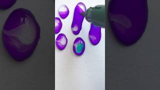 Purple 💜 Shaded Drops  Beautiful Water Bubblesart asmr [upl. by Nosreh523]