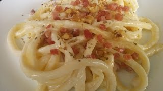 Pasta con Crema de Leche y Jamón Serrano [upl. by Thacher]