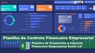 Planilha de Controle e Planejamento Financeiro Empresarial Excel 30 [upl. by Katlin]