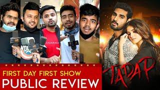 Tadap Movie Public Review Tadap Movie Review Ahan Shetty Tara sutaria tadap [upl. by Esina884]