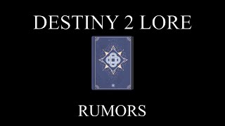 Destiny 2 Lore  Dawning Delights  Rumors [upl. by Jarrell]