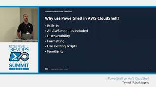 PowerShell on AWS CloudShell by Trent Blackburn [upl. by Gessner]