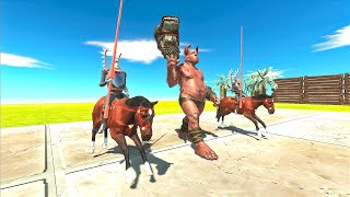 OGRE LORD WITH HUSSAR VS BOSS  Animal Revolt Battle Simulator [upl. by Bartholemy]