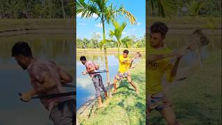 New funny video threw the man in the pond 😀shortvideo funny comedy viralvideo [upl. by Trauner]