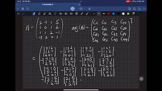 示範計算4×4行列式逆矩陣｜Demonstration of how to compute a 4×4 determinant and matrix inverse [upl. by Beitz]