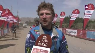 Dakar  Pour Adrien Van Beveren quotcétait pas le meilleur jour pour partir devantquot [upl. by Madson585]