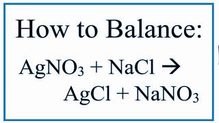 AgNO3  NaCl  AgCl  NaNO3 Silver Nitrate and Sodium Chloride [upl. by Becker368]