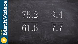 How to determine if two ratios create a proportion [upl. by Atinej]