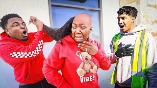 SNATCHING MY GIRLFRIEND WIG OFF IN PUBLIC HILARIOUS [upl. by Shanon73]