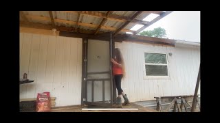 How to Install a Lowes Home Improvement Screen Door [upl. by Wildon]