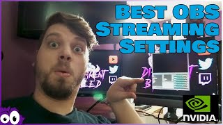 Best OBS Settings for Streaming  Streaming with GPU [upl. by Nilved]