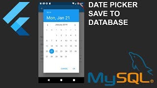 Flutter Tutorial  Date Picker Save MySQL Bagian 15 [upl. by Raney]