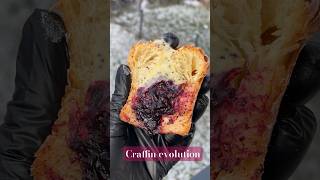 Cruffin evolution cruffin croissant viennoiserie puffpastrydough [upl. by Fabiola972]