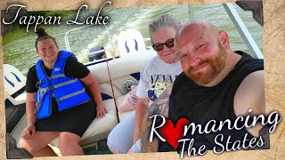 WE RENTED A PONTOON BOAT  Tappan Lake RV Campground in Deersville Ohio [upl. by Ecaroh567]