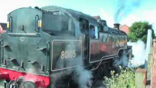 Wensleydale Railway Steam Leaming Bar 80105 [upl. by Newnorb]