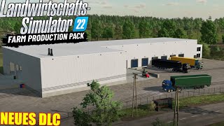 NEUES Logistik DLC für den LS22  Farm Production Pack [upl. by Etnovahs]