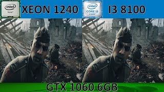 7 years old XEON E31240 vs i3 8100  gaming test [upl. by Clevie]