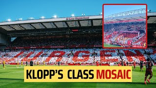 DANKE JURGEN  Anfield mosaic for Jurgen Klopps farewell [upl. by Awram]