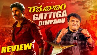 Ramabanam Movie Review  Gopichand  Dimple Hayathi  Jagapathi Babu  Sriwass [upl. by Gnat]