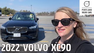 2022 Volvo XC90 T5 Momentum  Walkaround with Heather [upl. by Brunn]