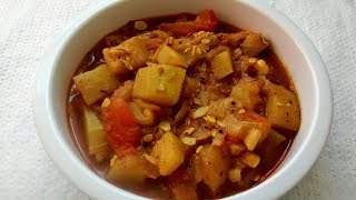 CourgetteZucchini recipe Indian style courgette curry recipe [upl. by Negem]