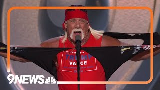 Hulk Hogan rips off shirt at Republican National Convention [upl. by Philbert]