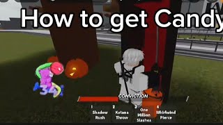 How to get candy and buy thing in Heros battlegroundrobloxhalloweenupdate [upl. by Aineles36]