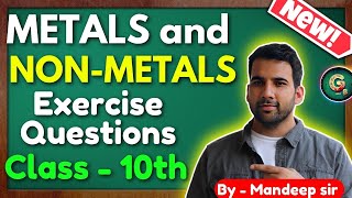 Metals and Non Metals NCERT Solution Class 10  Oneshot class 10 science chapter 3 Metals class10 [upl. by Thirzi475]