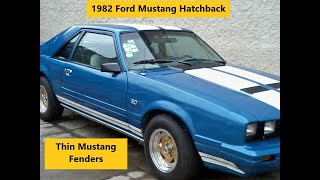 Look Thin Fenders  1982 Mexican Spec Ford Mustang Hatchback  41004R [upl. by Elayor]