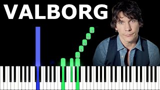 Valborg  Håkan Hellström  Piano Tutorial [upl. by Nadnal]