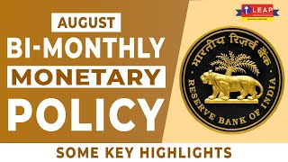 BImonthly Monetary Policy Highlights  Monetary Policy Highlights Explained  RBI Policy Highlights [upl. by Atelokin984]