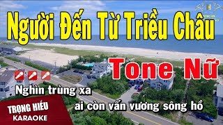 Karaoke Người Đến Từ Triều Châu Tone Nữ Nhạc Sống  Trọng Hiếu [upl. by Botti]