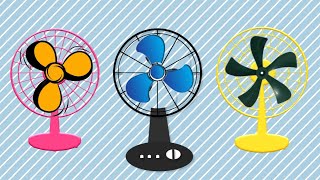 3 Fans Colours Spinning  Fan Animation [upl. by Lubow818]