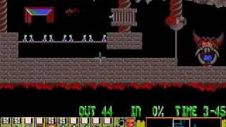 Lemmings music  quotGalop from Orpheus in the Underworld cancanquot  PC DOS Level 06 [upl. by Wrench]