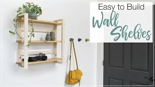 Easy DIY Modern Wall Shelves [upl. by Plunkett]