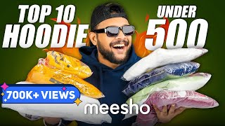 Top 10 Best HoodieSweatshirt Under 500 For Winter Men 🔥 Meesho Hoodie Haul 2022  ONE CHANCE [upl. by Izmar]