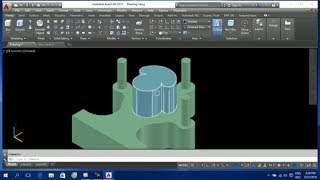 Dạy vẽ AutoCAD 3D cơ bản  bài 1 thực hành vẽ AutoCAD 3D hình khối cơ bản [upl. by Hsoj421]