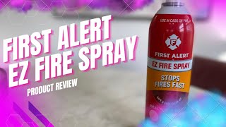 First Alert EZ Fire Spray Extinguishing Aerosol Spray AF400  1 Minute Review [upl. by Ellednahc]