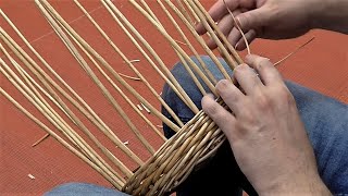 Willow Basket Weaving  Beginners Course  Part 3 The Upsett [upl. by Shipman]