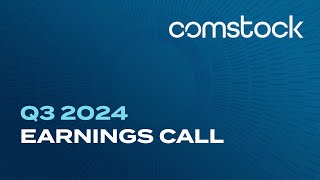 Comstock 3Q24 Earnings Call Recording [upl. by Sivraj]