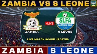 Zambia Vs Sierra Leone Live Match Today  ZAM Vs SL Live Football Match 2024 [upl. by Eidda500]